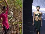 Indian fashion models are having a field day with the ‘Hometown vs Runway’ trend on Instagram