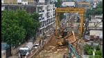 Delhi is dotted with large infrastructure projects, many of them exempted from construction curbs even under the strictest stage of the Graded Response Action Plan. (Sanchit Khanna/HT Photo)