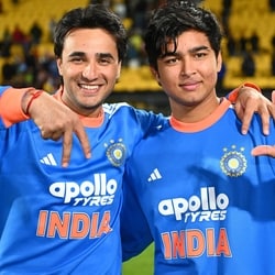 Abhishek Sharma and Vaibhav Sooryavanshi had a big partnership in the third game.
