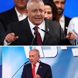 Yousef Jabareen, leader of Israel's Arab-led Joint List political alliance, and Mansour Abbas, leader of the Ra'am party, may determine whether Eisenkot or Netanyahu form the next government.