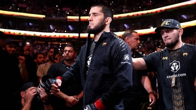 Islam Makhachev is expected to take on the winner of the contest between Carlos Prates and Michael Morales. (Getty Images via AFP)