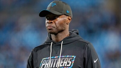 Carolina Panthers parted ways with defensive coordinator Ejiro Evero. (AP Photo) Carolina Panthers parted ways with defensive coordinator Ejiro Evero. (AP Photo)
