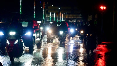 Light rain falls along Vikas Marg near ITO i in New Delhi, India, on Thursday, October 29, 2026. (Raj K Raj/HT photo) Light rain falls along Vikas Marg near ITO i in New Delhi, India, on Thursday, October 29, 2026. (Raj K Raj/HT photo)
