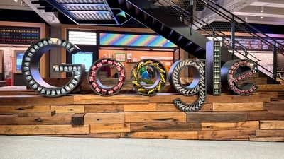 FILE PHOTO: Google logo is displayed at Google's headquarters in New York City, U.S., July 1, 2026. (REUTERS)