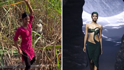 Indian models are showing the difference between real life vs runway glam. Indian models are showing the difference between real life vs runway glam.