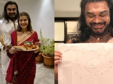 Varalaxmi Sarathkumar: భార్య కోసం చందమామను తెచ్చిన భర్త.. వరలక్ష్మీ శరత్‌కుమార్ కర్వా చౌత్ ఉపవాసం ఎలా విడిచిందో తెలుసా?