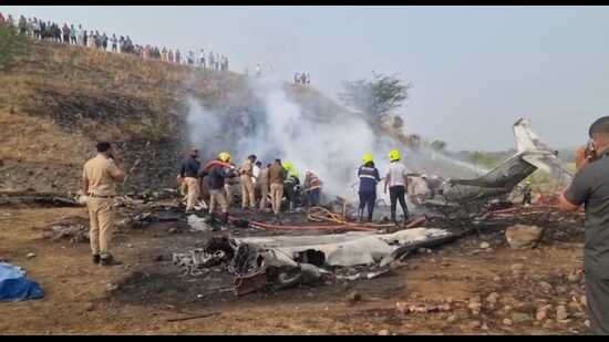 Baramati has long faced demands for an infrastructure upgrade. Before the accident, Pawar had been pursuing improvements and had directed the transfer of a detailed project report prepared by the Maharashtra Industrial Development Corporation (MIDC) to MADC for implementation. (HT FILE)