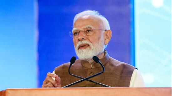 Prime Minister Narendra Modi addresses the inauguration of Emerging Science, Technology and Innovation Conclave 2026 at Bharat Mandapam, in New Delhi on October 27. (ANI)