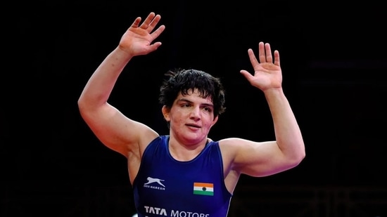 Manisha Bhanwala scripts history with World Championships gold in women's 59kg.