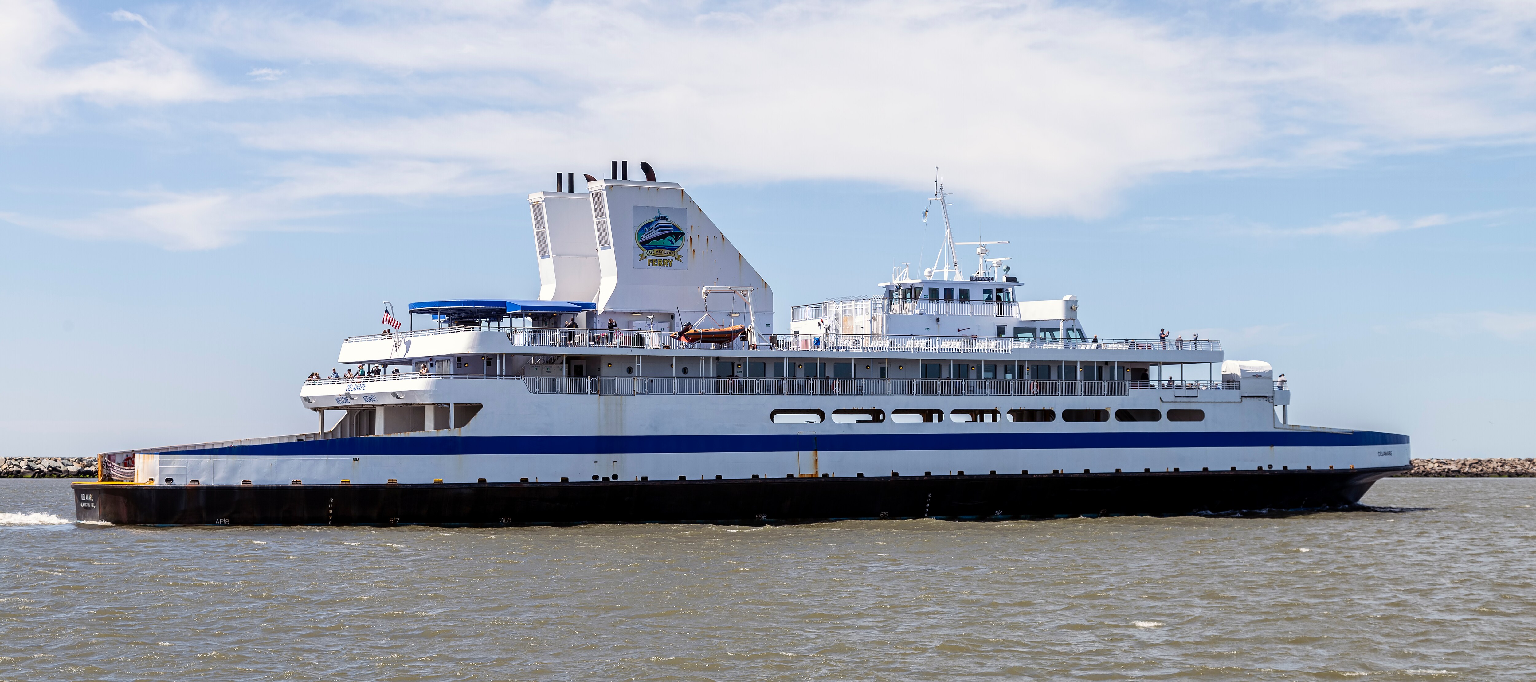 After 43 years carrying passengers between Delaware and New Jersey, the 325-foot Twin Capes was sunk at Del-Jersey-Land Reef in 2018. Its structure now provides habitat for marine life and a destination for divers and anglers, contributing to Delaware’s network of 14 artificial reef sites. (Wikimedia Commons) After 43 years carrying passengers between Delaware and New Jersey, the 325-foot Twin Capes was sunk at Del-Jersey-Land Reef in 2018. Its structure now provides habitat for marine life and a destination for divers and anglers, contributing to Delaware’s network of 14 artificial reef sites. (Wikimedia Commons)