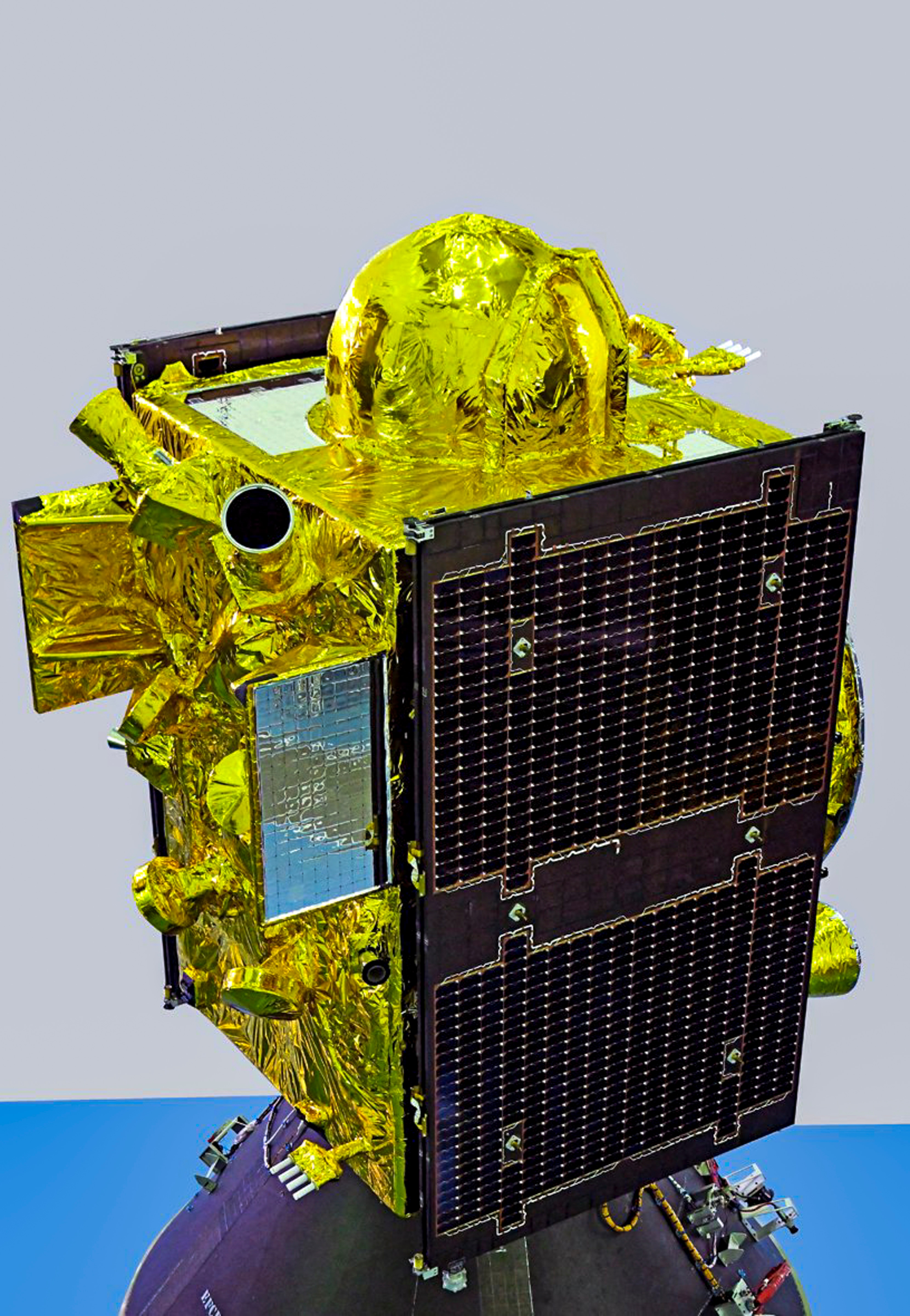 Isro's NVS-03, the third satellite of the second-generation NVS series, intended to augment the NavIC constellation. (Isro/X via PTI Photo)