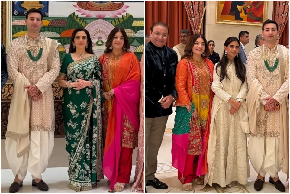 Musician Rishab Rikhiram Sharma shared photos with Nita Ambani and Isha Ambani from the event. Musician Rishab Rikhiram Sharma shared photos with Nita Ambani and Isha Ambani from the event.