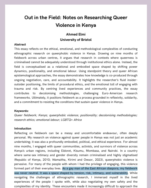 Screenshot of excerpt from Ahmed Elmi's paper. (ResearchGate) Screenshot of excerpt from Ahmed Elmi's paper. (ResearchGate)