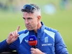 England mentor Kevin Pietersen being interviewed. 