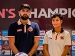 Anthony, the team's head coach, alongside Sathi Debnath, who can play in both midfield and defence.