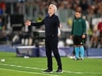 Fans love him, for the victories he guides teams to, as well as the fights, scenes and media spectacle. (Below) At a UEFA Champions League game last month. (Getty Images)
