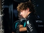 Mercedes' Andrea Kimi Antonelli ahead of practice 