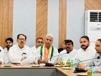Rao said that the party has stepped up preparations for its November 1 ‘Vote Bachao–Desh Bachao’ rally at Ramlila Maidan in Delhi where at least one lakh people from Haryana would participate. (HT Photo)