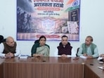 Speaking to the media in Rohtak, Archana Gupta alleged that Rahul Gandhi, the INDIA bloc, and Aam Aadmi Party chief Arvind Kejriwal were coming up with “a new lie every day” and trying to launch protests without any substantive basis. (HT Photo)
