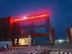 The academy, developed jointly by MADC and Air India, is spread across 10 acres at Belora Airport. (HT PHOTO)