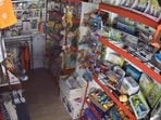 Christine Peck was spooked by what she saw via the Ring camera in her empty kids’ shop. CHRISTINE PECK