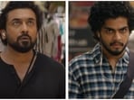 Suriya plays DSP Inbaraaj and Naslen plays Eshwaran in Scene.