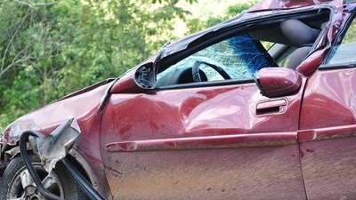 Eyewitnesses said vehicles were travelling at high speeds on the road when one of them allegedly lost control, triggering the collision. (Representative image) Eyewitnesses said vehicles were travelling at high speeds on the road when one of them allegedly lost control, triggering the collision. (Representative image)
