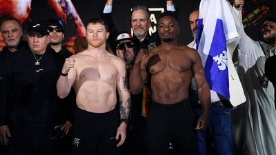 Canelo Alvarez is set to headline the Mexico vs. The World fight card in Riyadh, Saudi Arabia. (REUTERS)