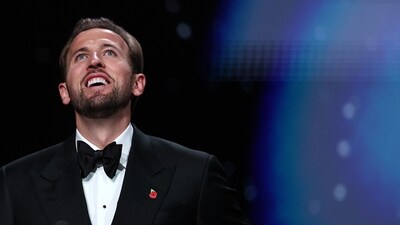 Harry Kane at the Ballon d'Or ceremony. (AFP)