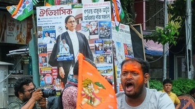 Officials are verifying beneficiary records under West Bengal’s Swasthya Sathi health scheme after the health minister alleged large-scale fraud. (AP) Officials are verifying beneficiary records under West Bengal’s Swasthya Sathi health scheme after the health minister alleged large-scale fraud. (AP)