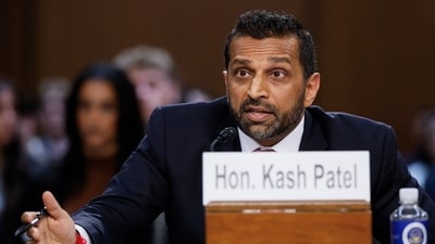 Anthony Daniel Palazzolo, 42, was arrested in Michigan after allegedly sending messages threatening FBI Director Kash Patel and making threats against federal officials (REUTERS)