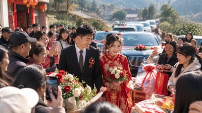 Strangers bring gifts to Chinese man's wedding. (Representational image generated using AI) Strangers bring gifts to Chinese man's wedding. (Representational image generated using AI)