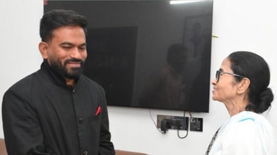 CJP founder Abhijeet Dipke on Saturday met Trinamool Congress chief Mamata Banerjee in Delhi. (PTI) CJP founder Abhijeet Dipke on Saturday met Trinamool Congress chief Mamata Banerjee in Delhi. (PTI)
