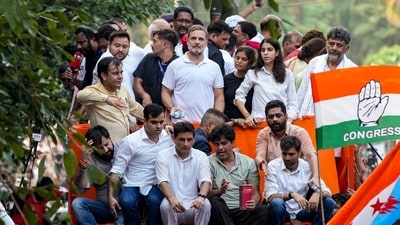 Rahul Gandhi further claimed that Shah is “trying his best” to stop people from joining the rally. (PTI)