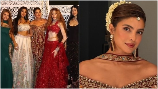 Priyanka Chopra’s LA Diwali party outfit screams royalty. (Instagram/ winnieharlow and justinemarjan)