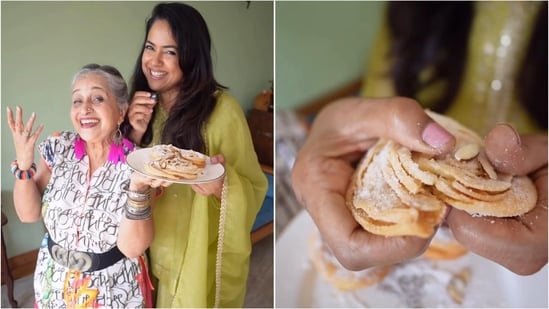 Sameera Reddy shared her recipe for Chiroti, a crisp, layered South Indian sweet. 
