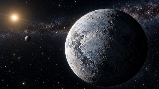 Astronomers discovered a possible dwarf planet near Pluto that had remained hidden in telescope images for a decade. (Representational image generated using AI)